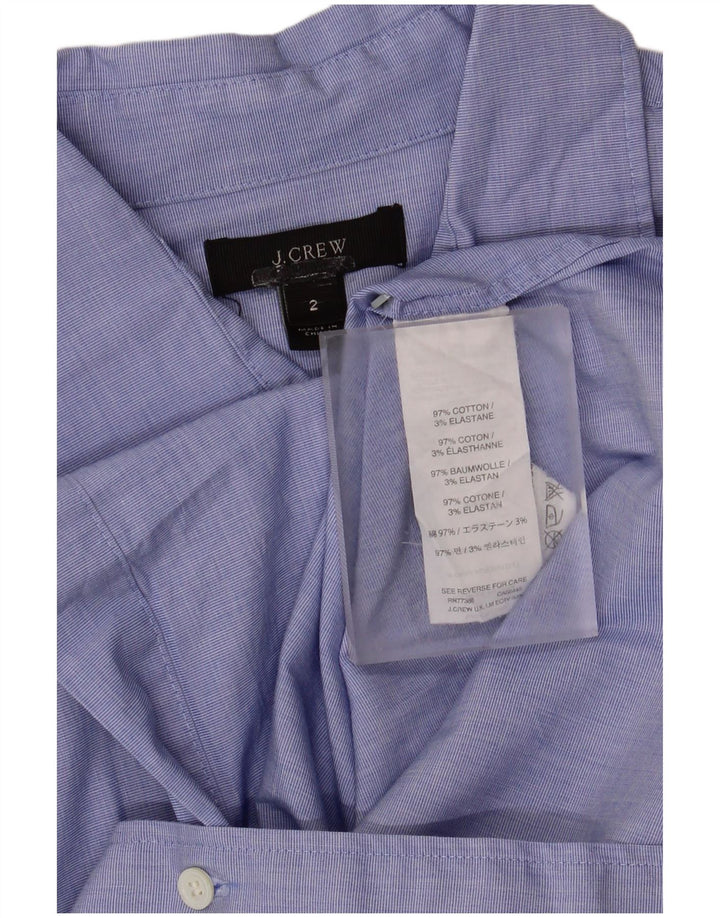 J. Crew Womens Longline Oversized skjorte US 2 XS Blue Cotton