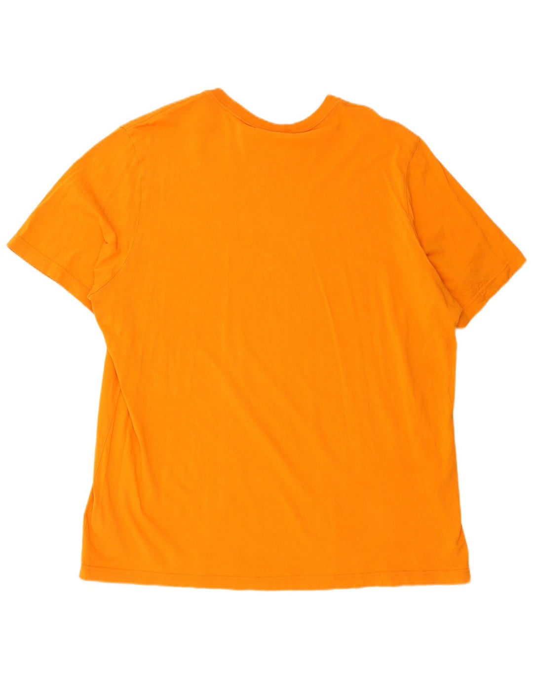 ADIDAS Mens T-Shirt Top XL Orange Cotton