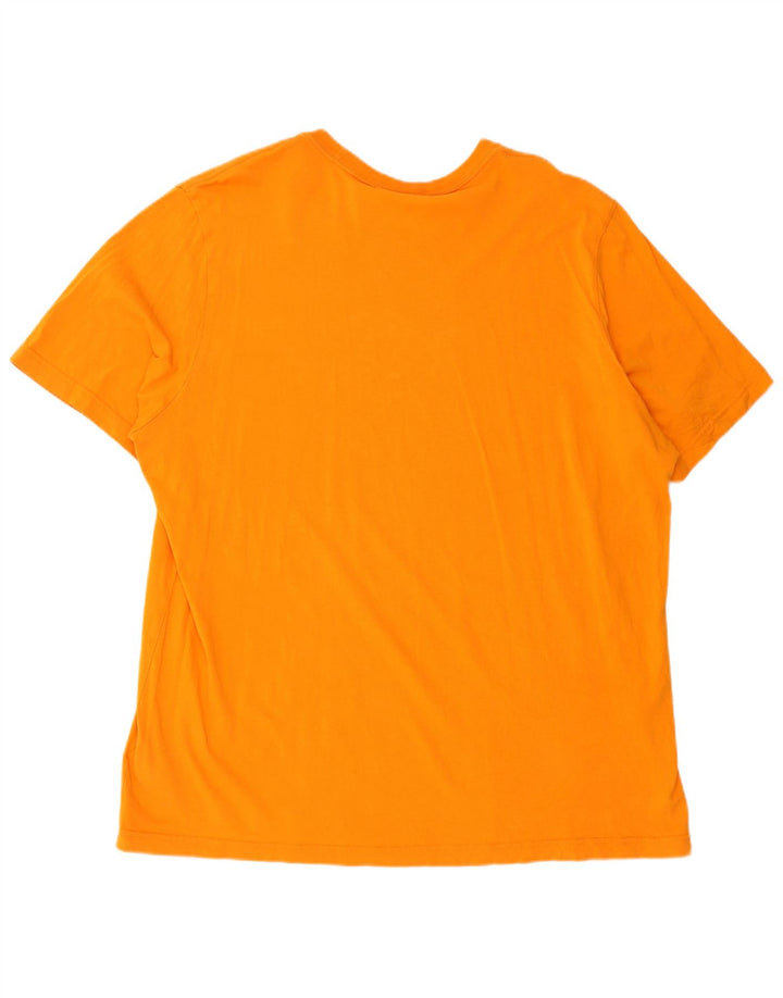 ADIDAS Mens T-Shirt Top XL Orange Cotton