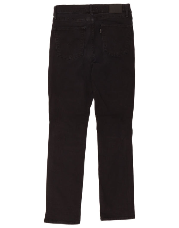 Levi's Dame 724 High Rise Super Skinny Jeans W30 L30 Sort Bomuld