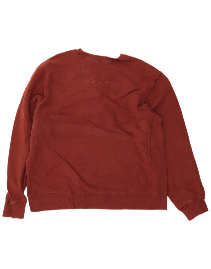 EDDIE BAUER Grafisk sweatshirt til mænd XL Brun bomuld