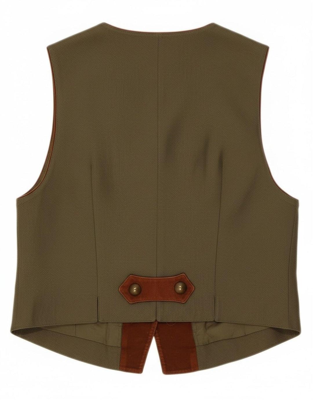 C&A Damevest UK 14 Medium Khaki Floral Linen