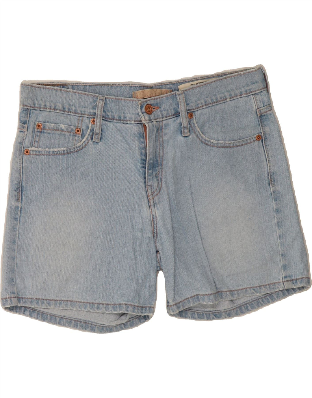 LEVI'S Womens 515 Denim Shorts US 8 Medium W30  Blue Cotton Vintage Levi's and Second-Hand Levi's from Messina Hembry 