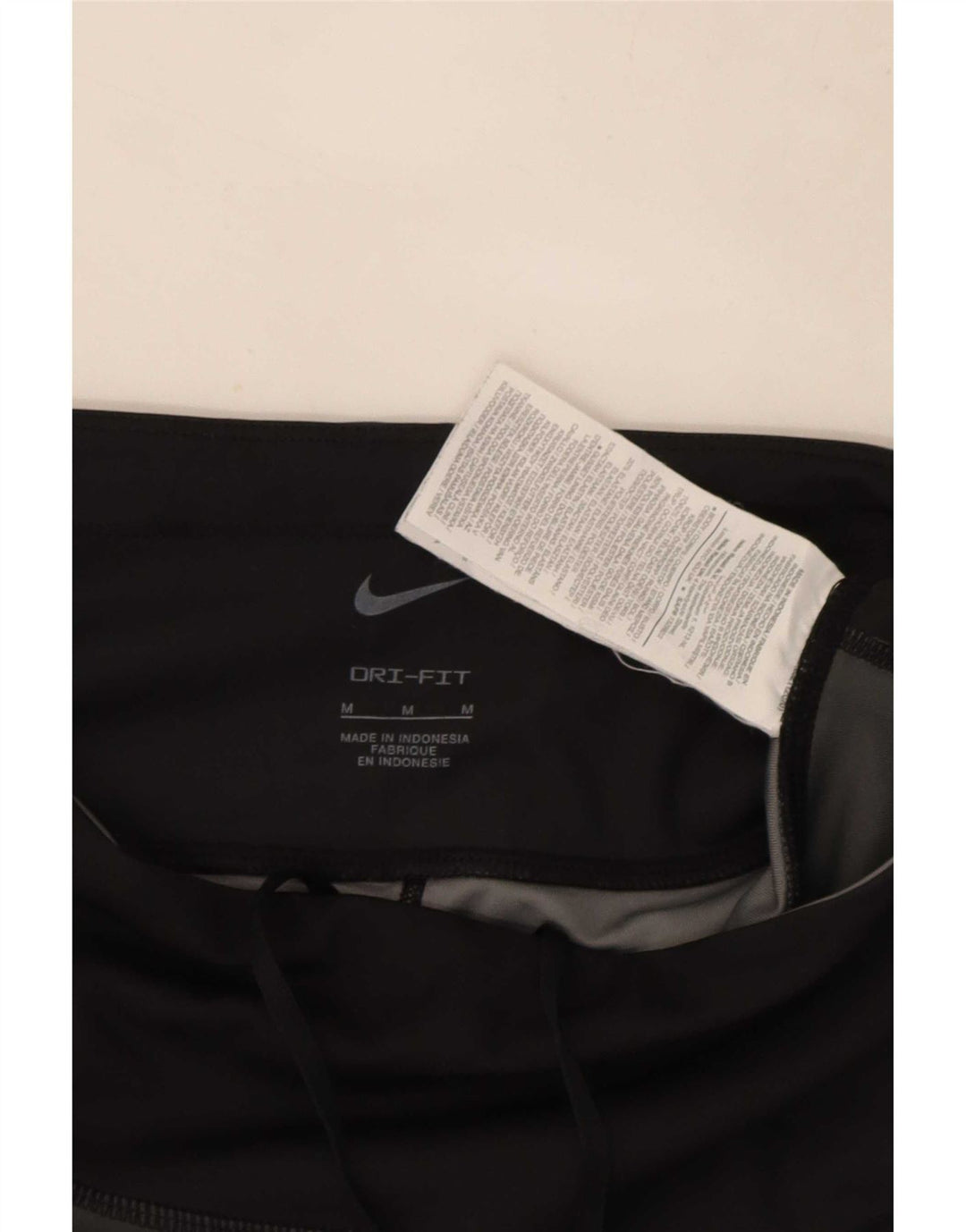 Nike Dame Dri Fit Crop Leggings UK 12 Medium Sort Polyester