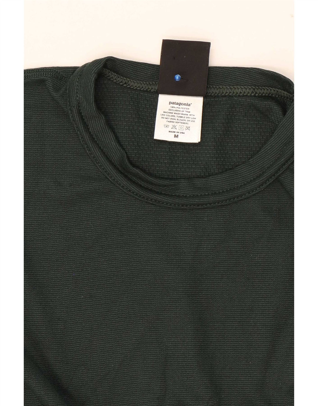 Patagonia Herre Top Langærmet Medium Grøn Polyester