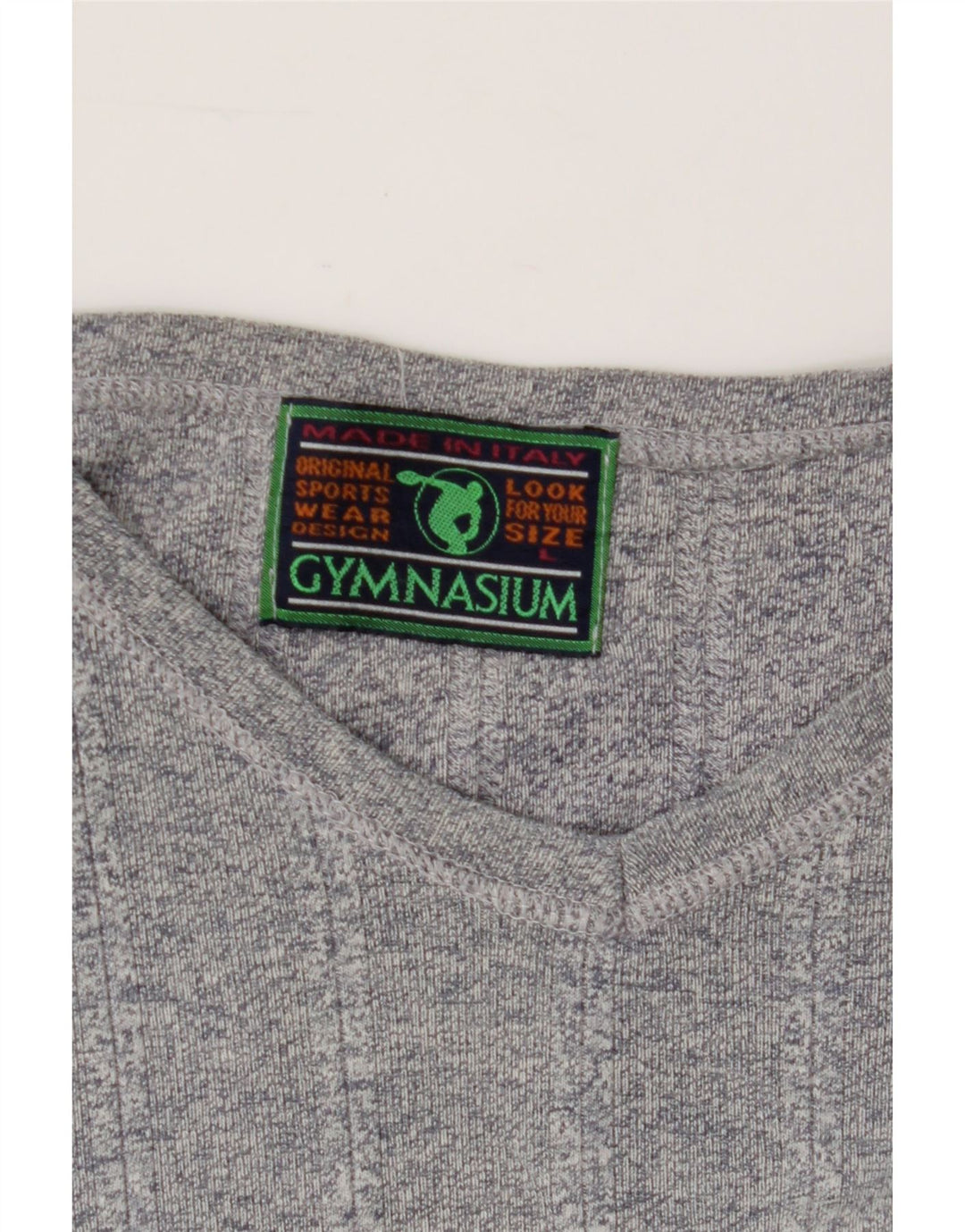 GYMNASIUM Mens T-Shirt Large Grey Vintage Gymnasium and Second-Hand Gymnasium from Messina Hembry 
