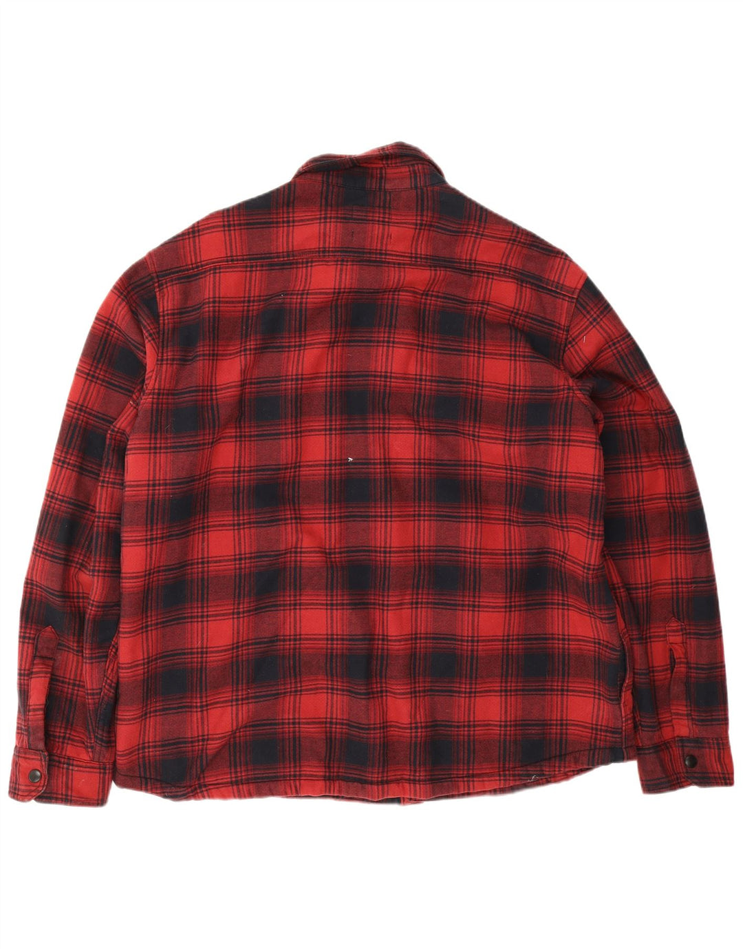 Marks & Spencer Herre Regular Overshirt Flanellskjorte 2XL rød ternet