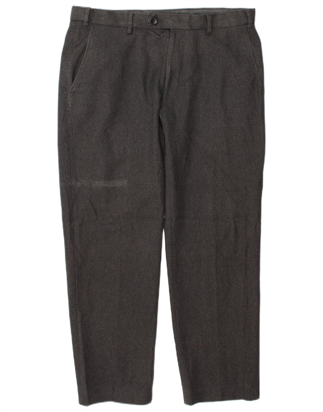 Marks & Spencer Herre Regular Fit Casual Bukser W34 L29 Grå Polyester