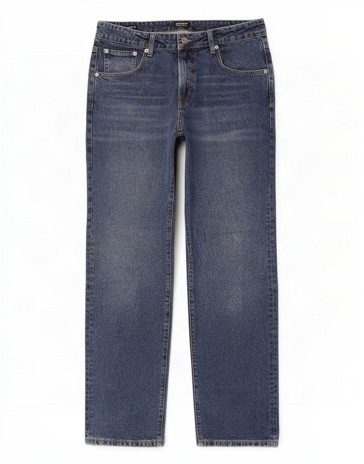 Superdry Straight Jeans til mænd W32 L32 blå bomuld