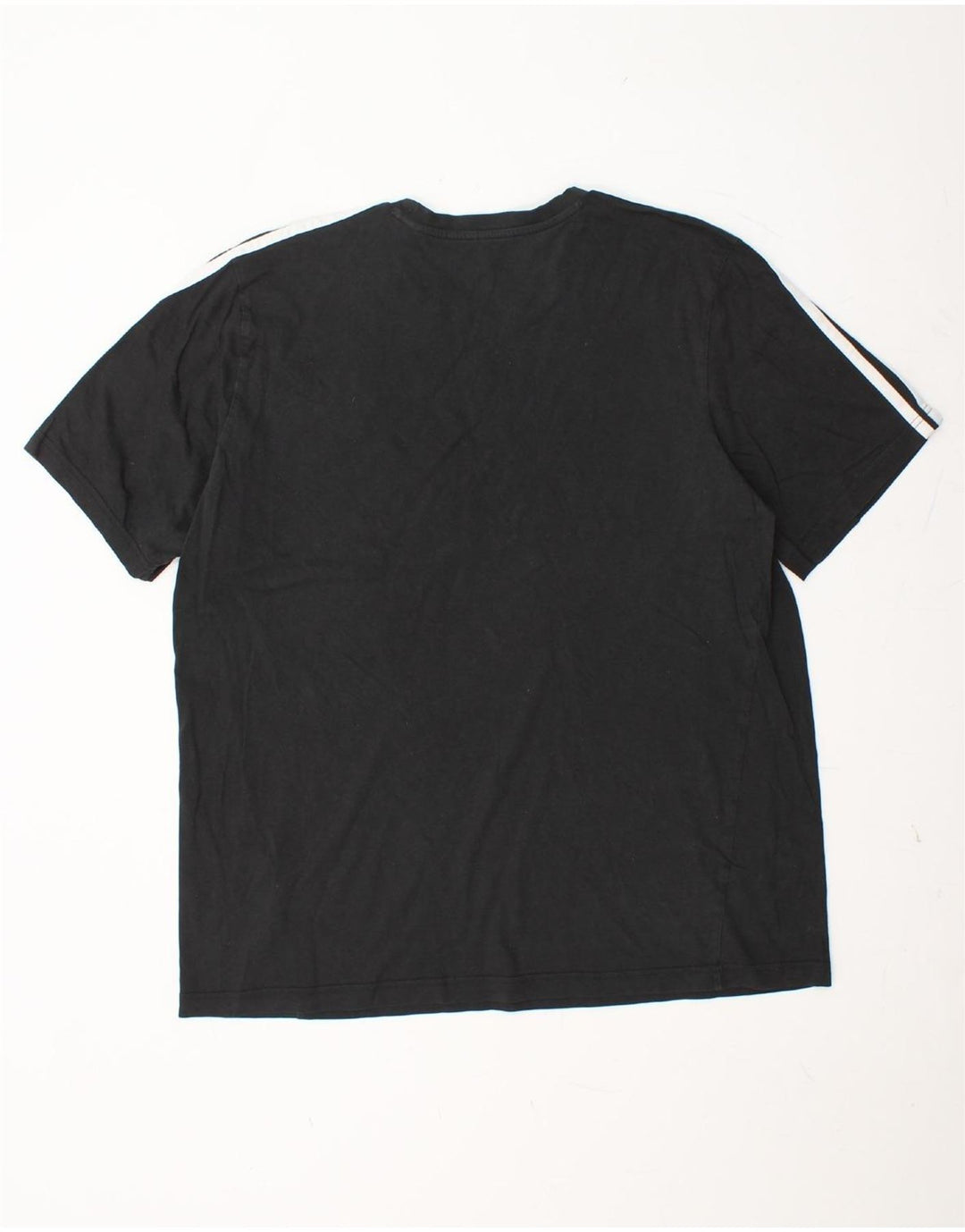 ADIDAS Herre T-Shirt Top XL Sort Bomuld