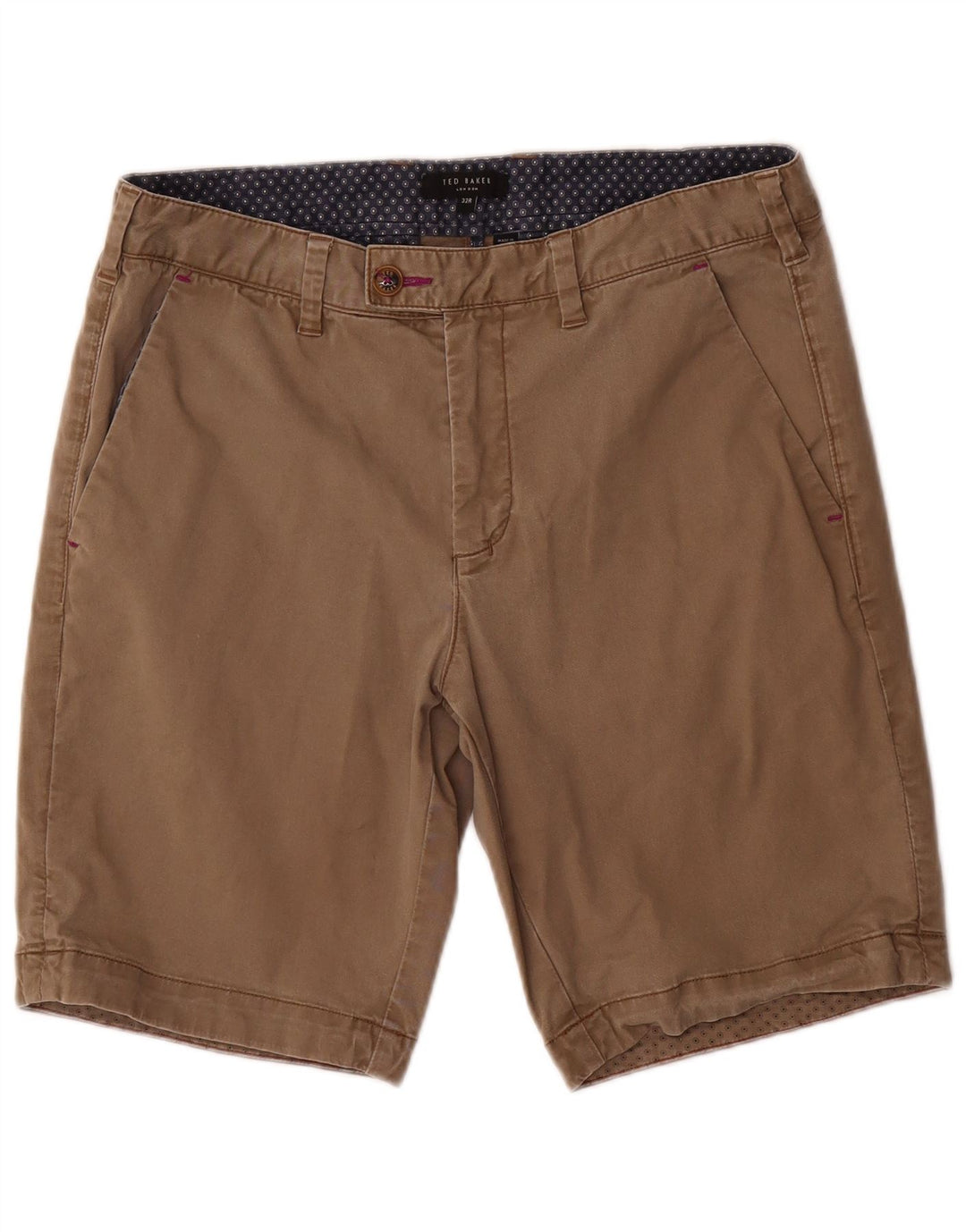 Ted Baker Herre Chino Shorts W32 Medium Brun Bomuld