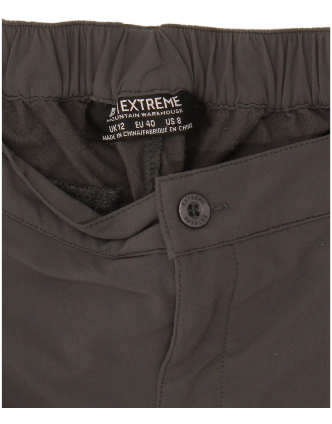 Mountain Warehouse Dame Cargo Shorts UK 12 Medium W29 Grå