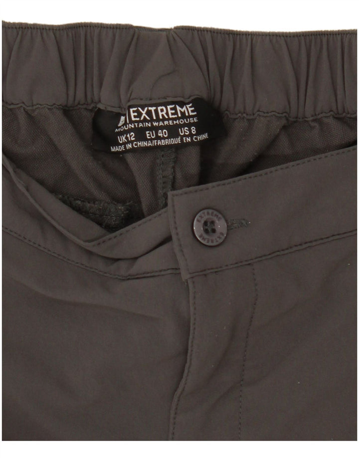 Mountain Warehouse Dame Cargo Shorts UK 12 Medium W29 Grå
