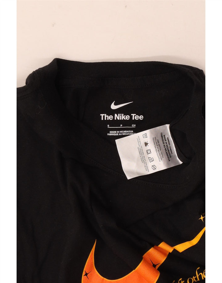 Nike grafisk t-shirt top til mænd, lille sort bomuld