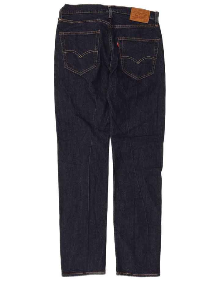 Levi's Herre 502 tilspidsede jeans W32 L34 marineblå bomuld