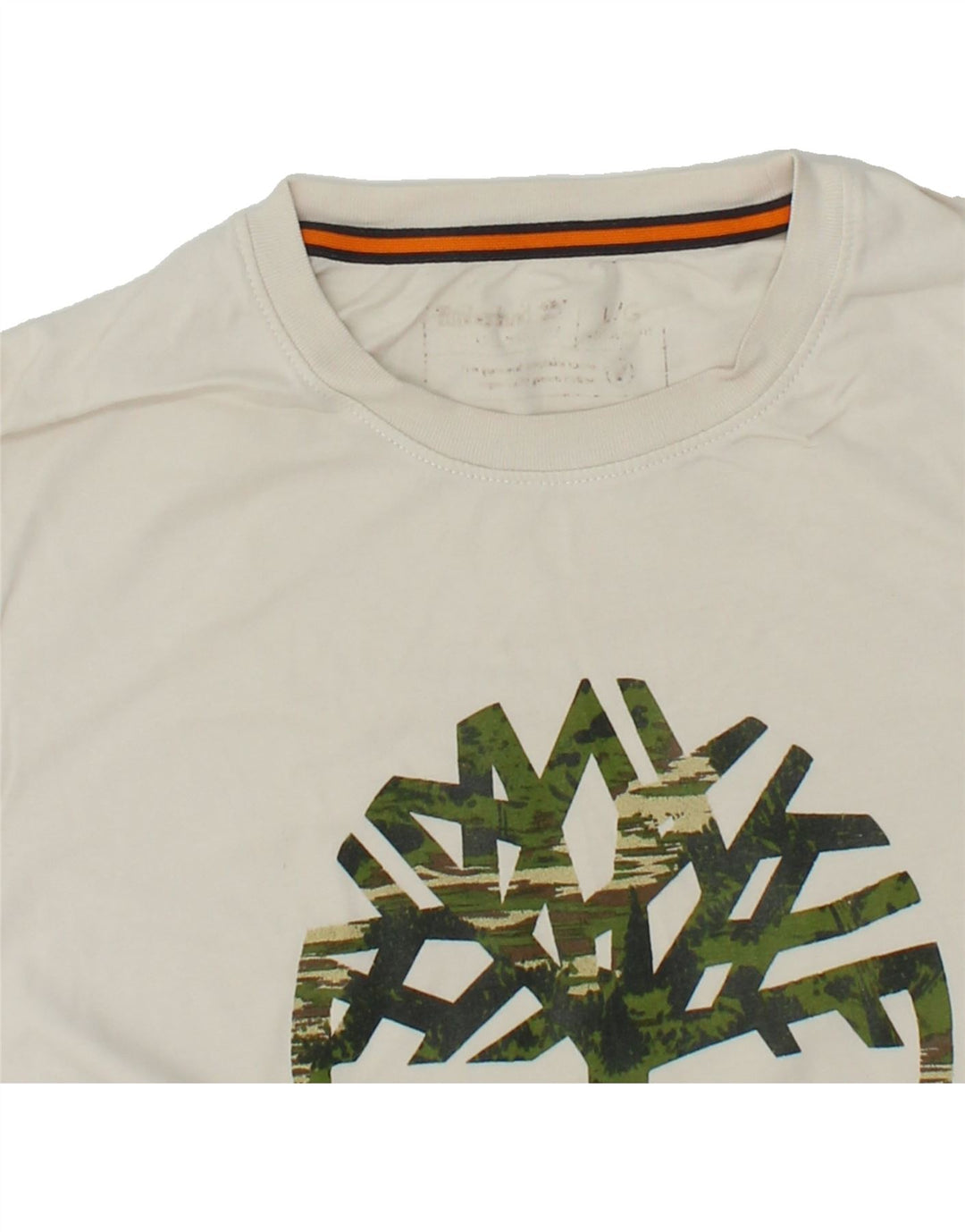 TIMBERLAND Herre Grafisk T-Shirt Top Stor Hvid