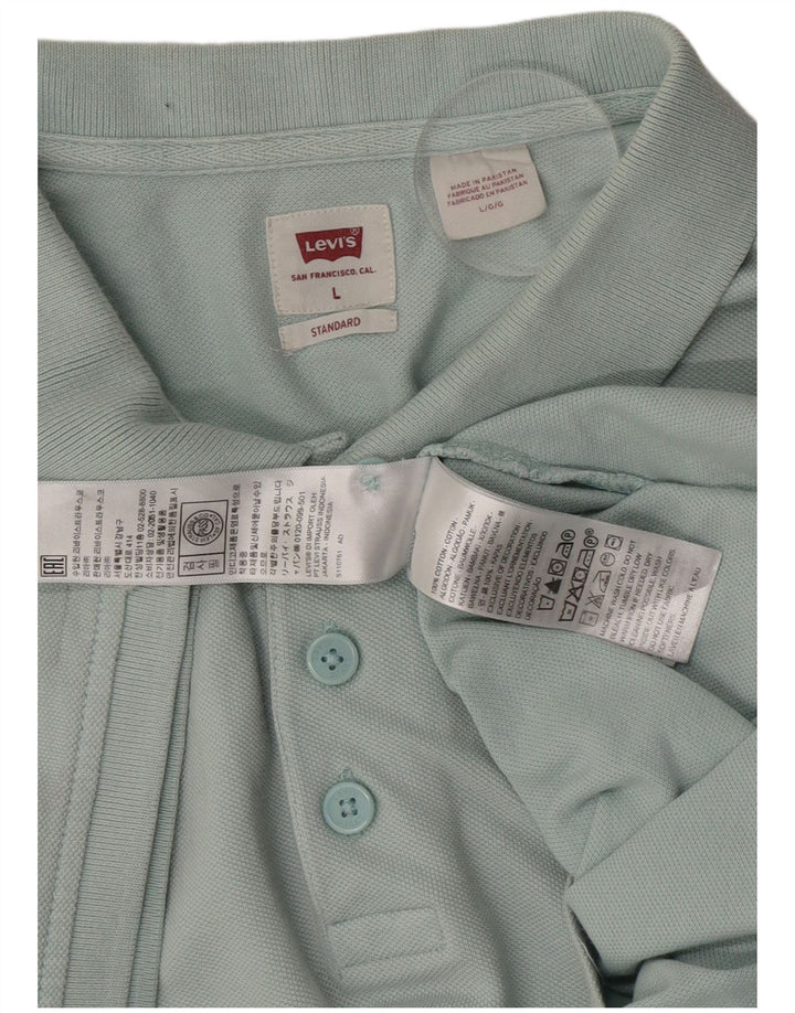 Levi's Herre Standard Fit Polo Shirt Stor Grøn Bomuld