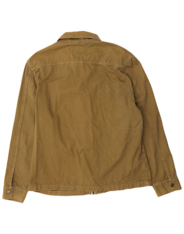 Zara Bomber Jacket UK 42 XL Grøn Bomuld
