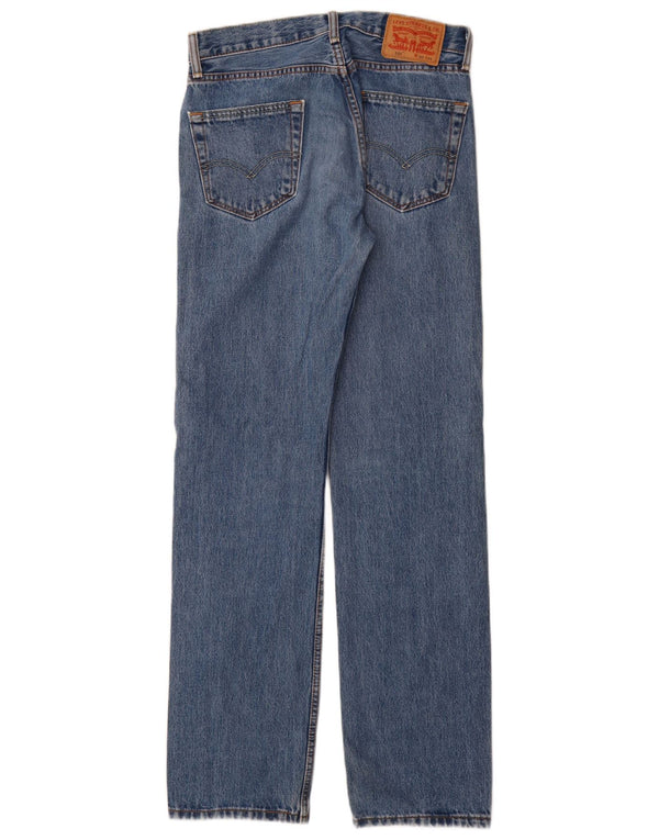 Levi's Herre 505 Straight Jeans W30 L34 Blå Bomuld