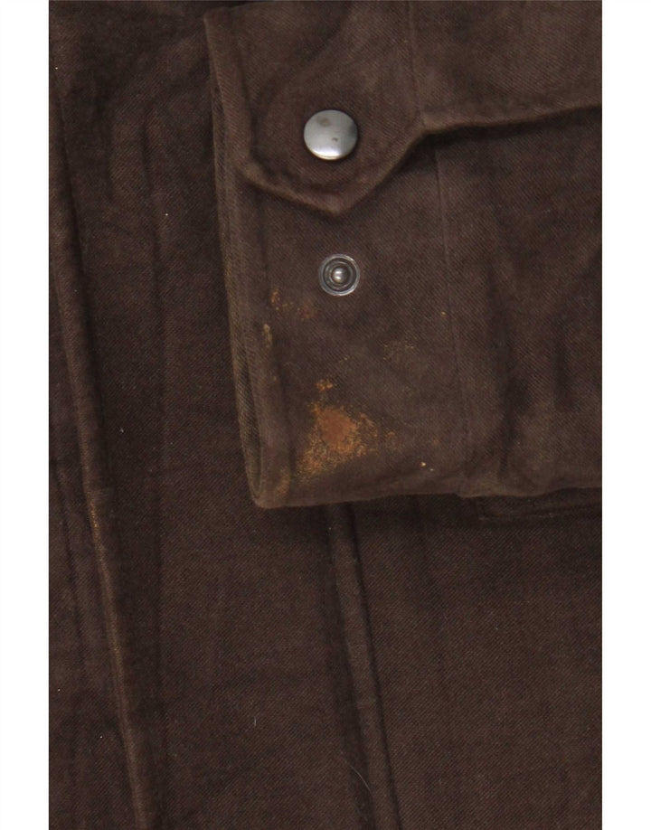 Marks & Spencer Herre Utility Jacket UK 38 Medium Brown Bomuld