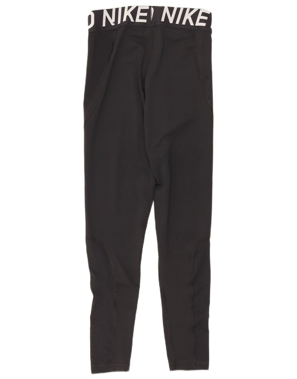 Nike piger Dri Fit grafiske leggings 10-11 år medium sort polyester