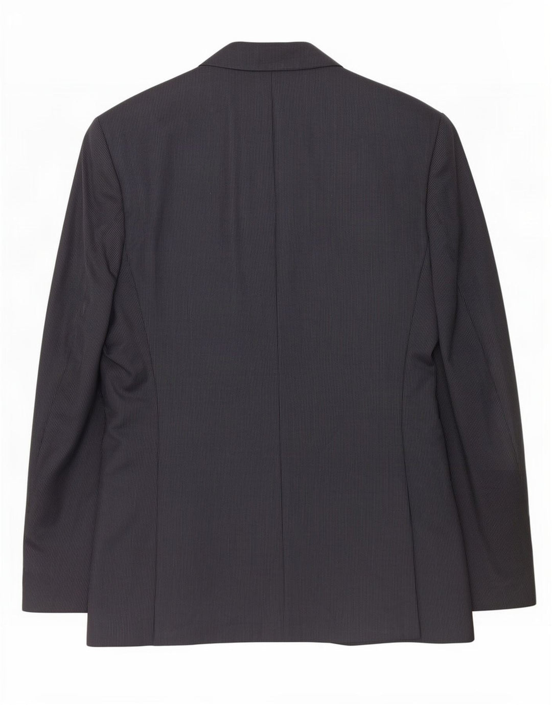 Zara Herre 2-knaps blazerjakke EU 48 Mellem marineblå stribet polyester
