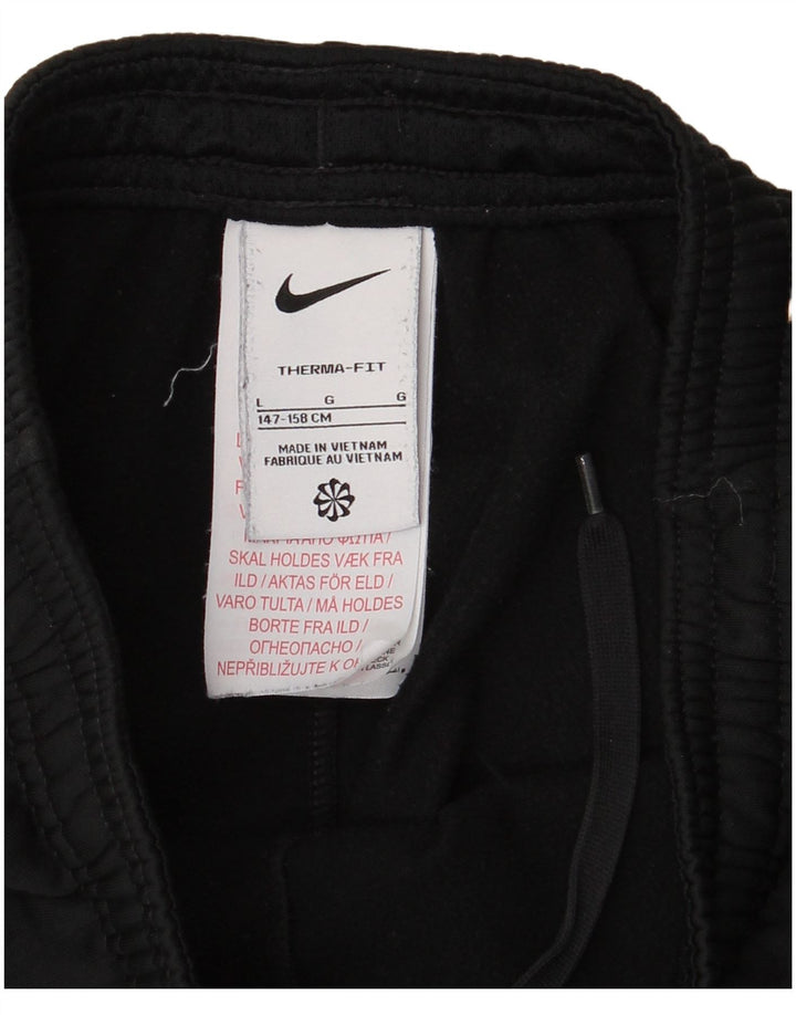 Nike drenge Therma-Fit træningsdragt bukser 12-13 år store sorte polyester