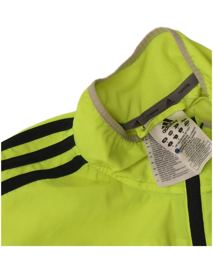 Adidas Løbetøjsjakke til mænd, lille gul polyester