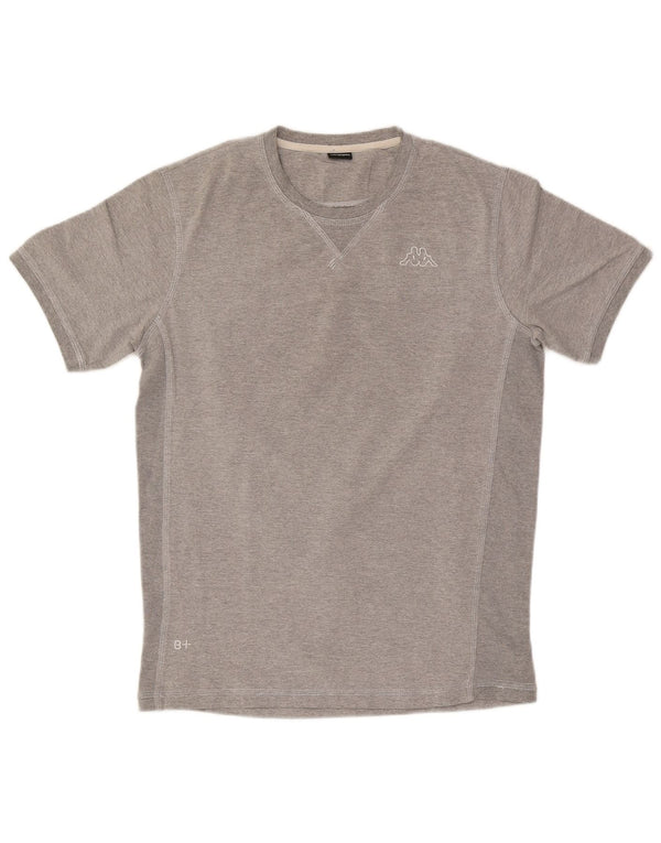 Kappa Herre T-Shirt Top Stor Grå Flecked