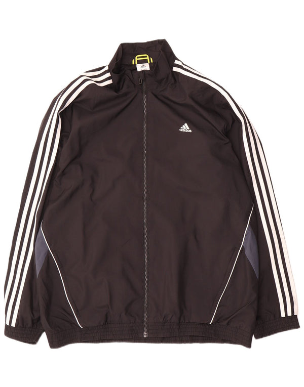 Adidas Træningsdragt til mænd Topjakke UK 46/48 XL Sort Colourblock Polyester