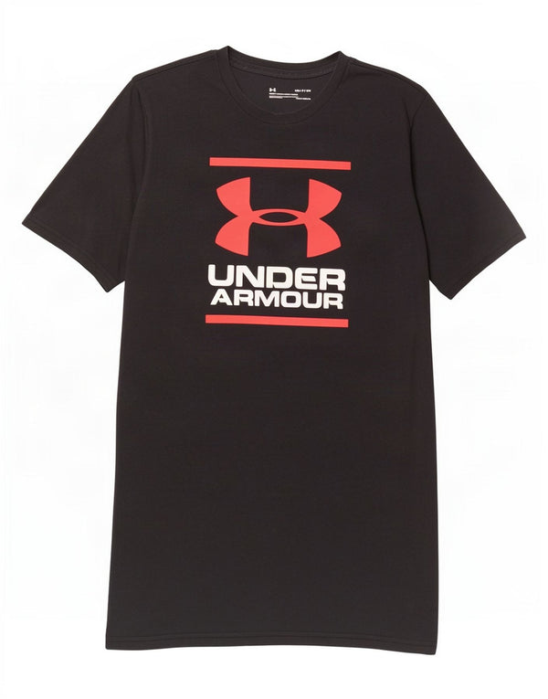 Under Armour Herre Heat Gear Loose Fit Grafisk T-Shirt Top Lille Sort