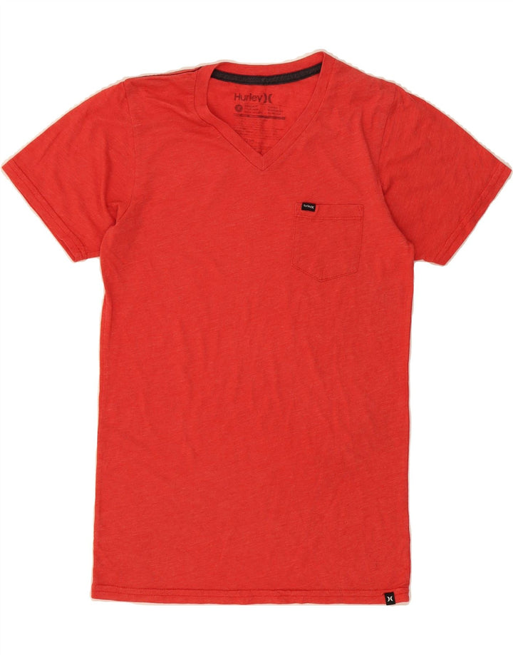 HURLEY Mens T-Shirt Top Small Red Vintage Hurley and Second-Hand Hurley from Messina Hembry 