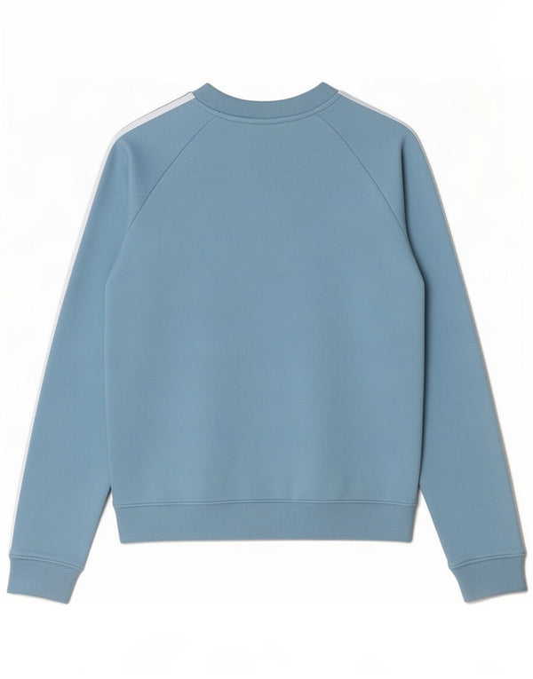 Adidas Dame Sweatshirt Jumper UK 8 Small Blue Bomuld