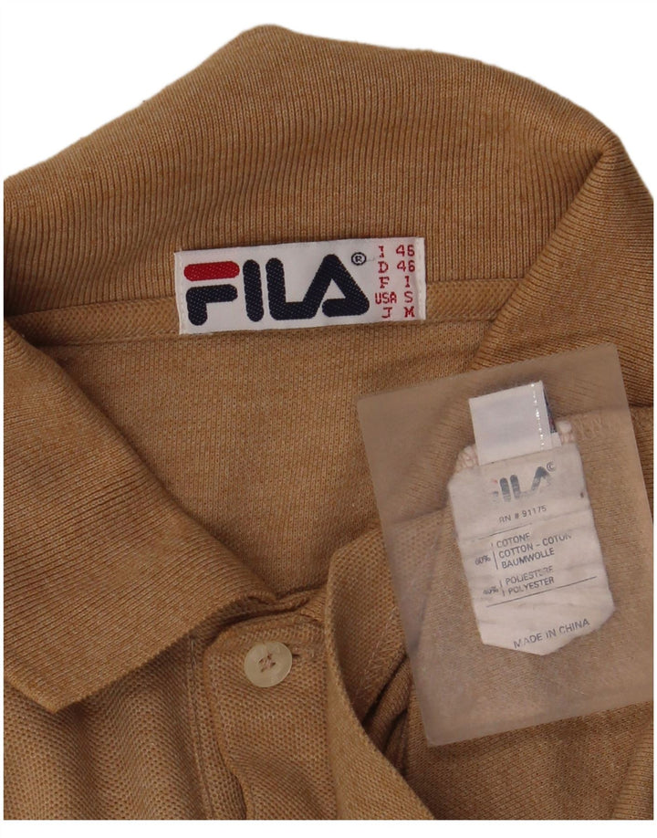 Fila Langærmet Polo Shirt til mænd IT 46 Lille Beige Bomuld