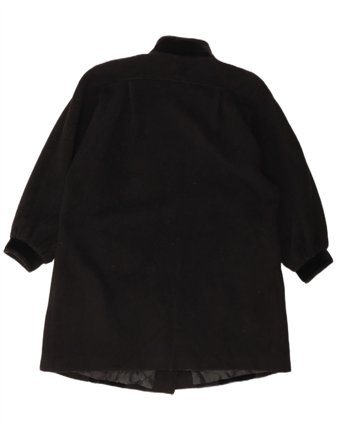 Paola Antonini Dame Oversized Overfrakke EU 39 Medium Sort Uld