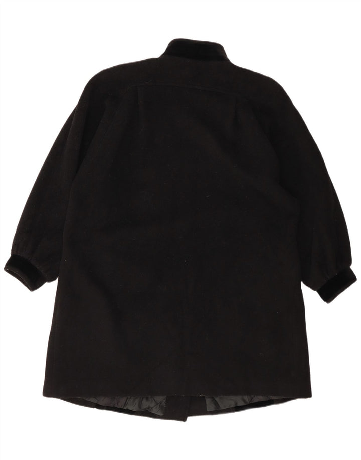 Paola Antonini Dame Oversized Overfrakke EU 39 Medium Sort Uld