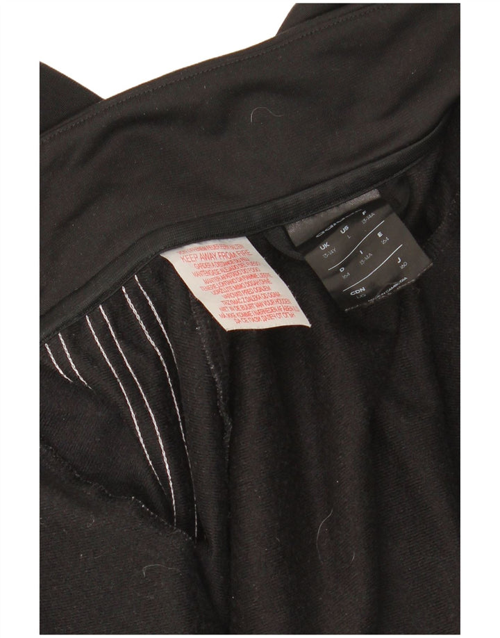 ADIDAS Boys Climalite Tracksuit Top Jacket 13-14 Years Black Polyester