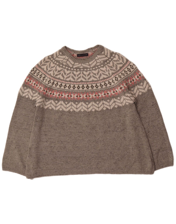 Marks & Spencer Womens Snowflake Jumper Sweater UK 18 XL Grå