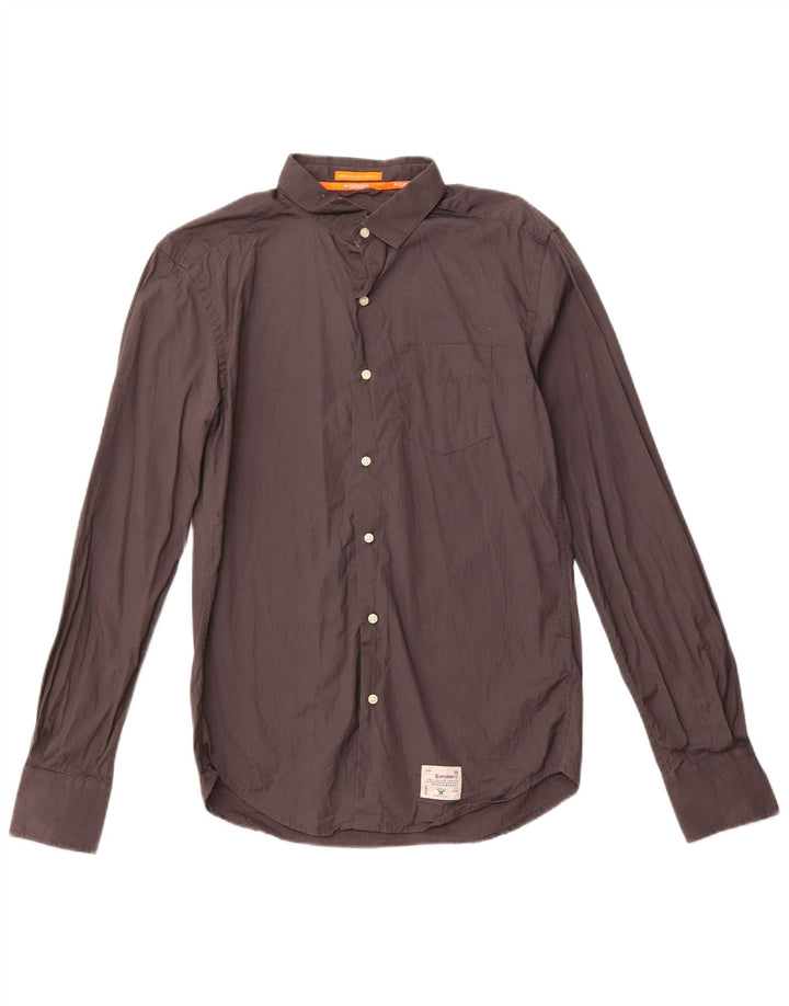 SUPERDRY Herreskjorte Medium Grey Bomuld