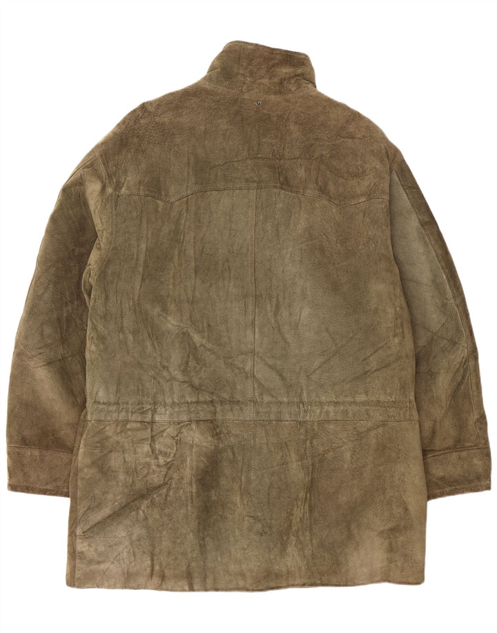 Vintage Dame Ruskind Duffle Coat UK 42 XL Khaki