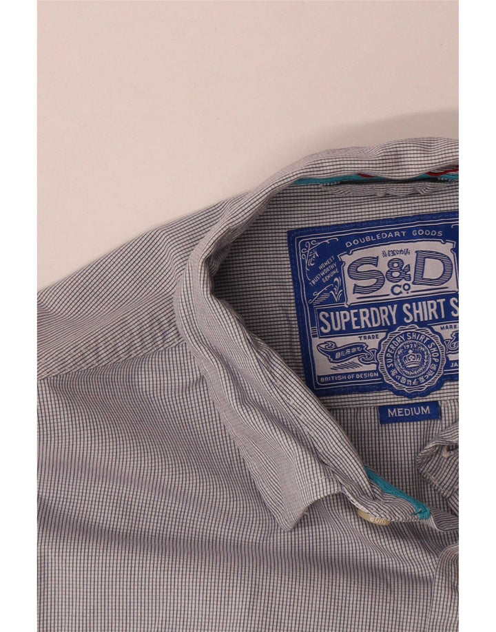 Superdry Herreskjorte Medium Grey Gingham Cotton