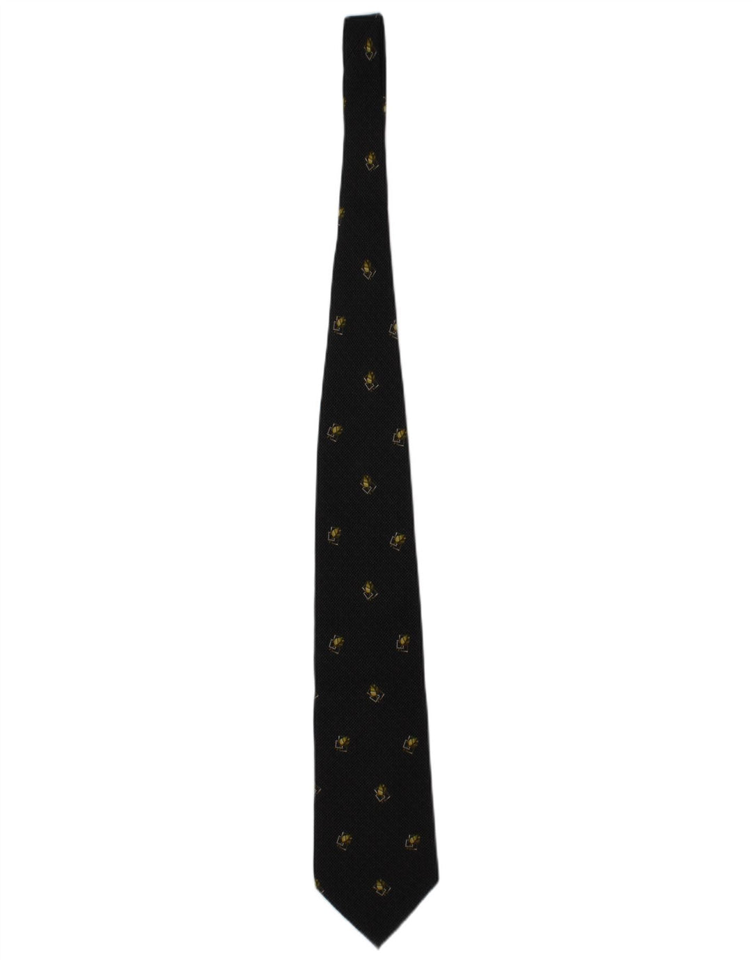 Valentino Herre Cravatte Tie One Size Black Floral Silke Designer