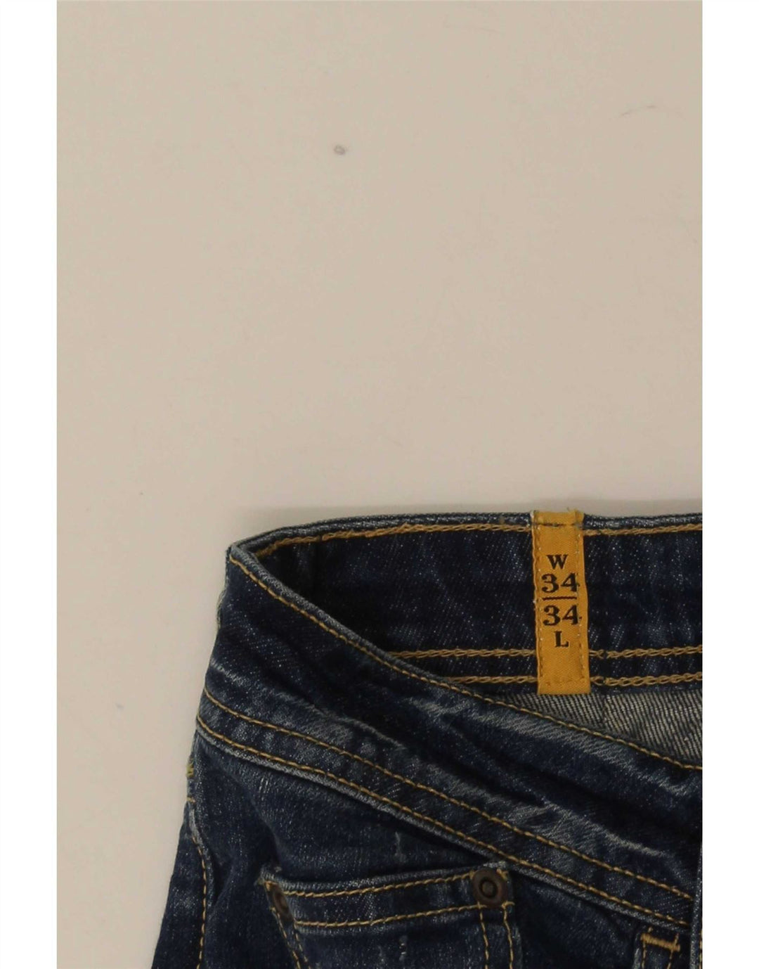 Meltin' Pot Dame Straight Jeans W34 L34 Blå Bomuld