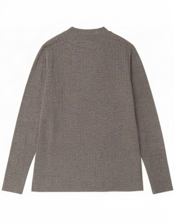 Marks & Spencer Dametop Langærmet UK 14 Large Grå Flecked Polyester
