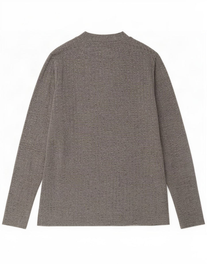 Marks & Spencer Dametop Langærmet UK 14 Large Grå Flecked Polyester