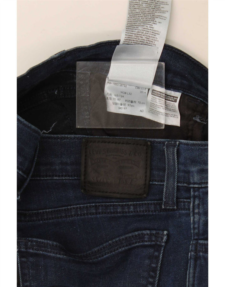 Levi's Slim Jeans til kvinder W28 L26 Marineblå bomuld