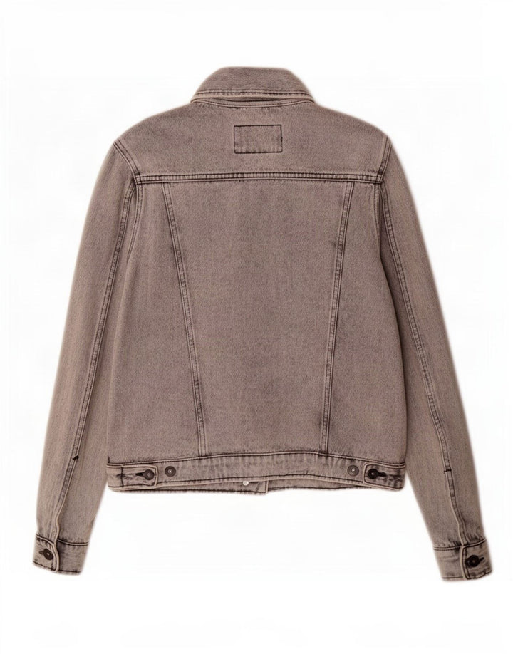 Marks & Spencer Dame denimjakke UK 10 Lille Grå Bomuld