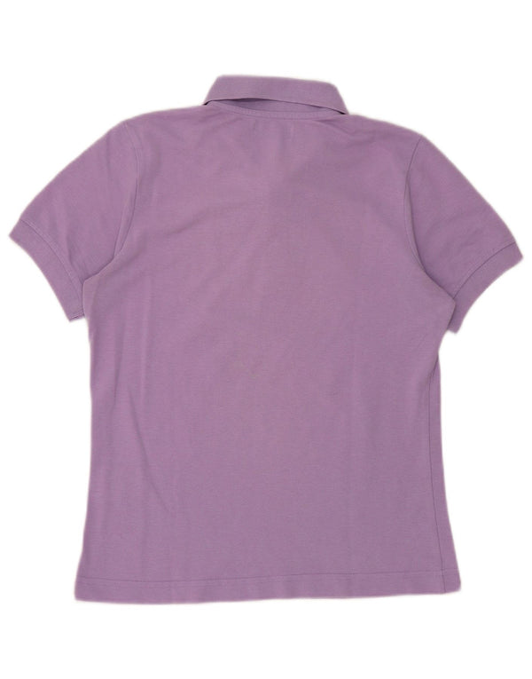 Kappa Dame Polo Shirt UK 12 Medium Lilla Bomuld