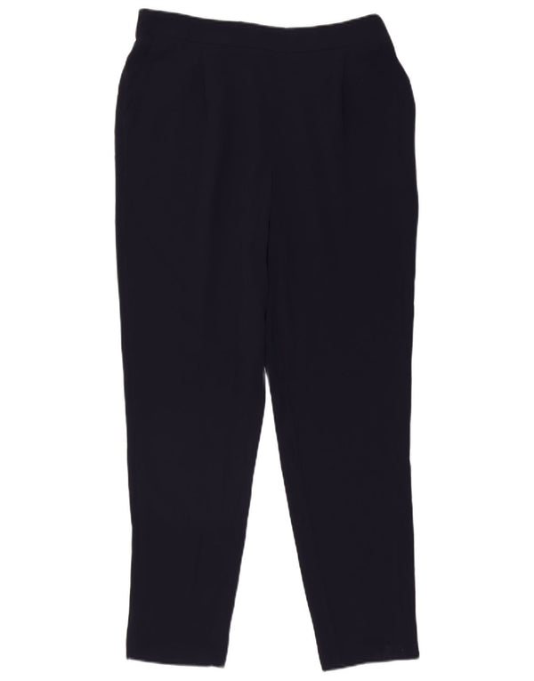 M&Co Dame Pegged Casual Bukser UK 14 Large W34 L30 Marineblå Polyester