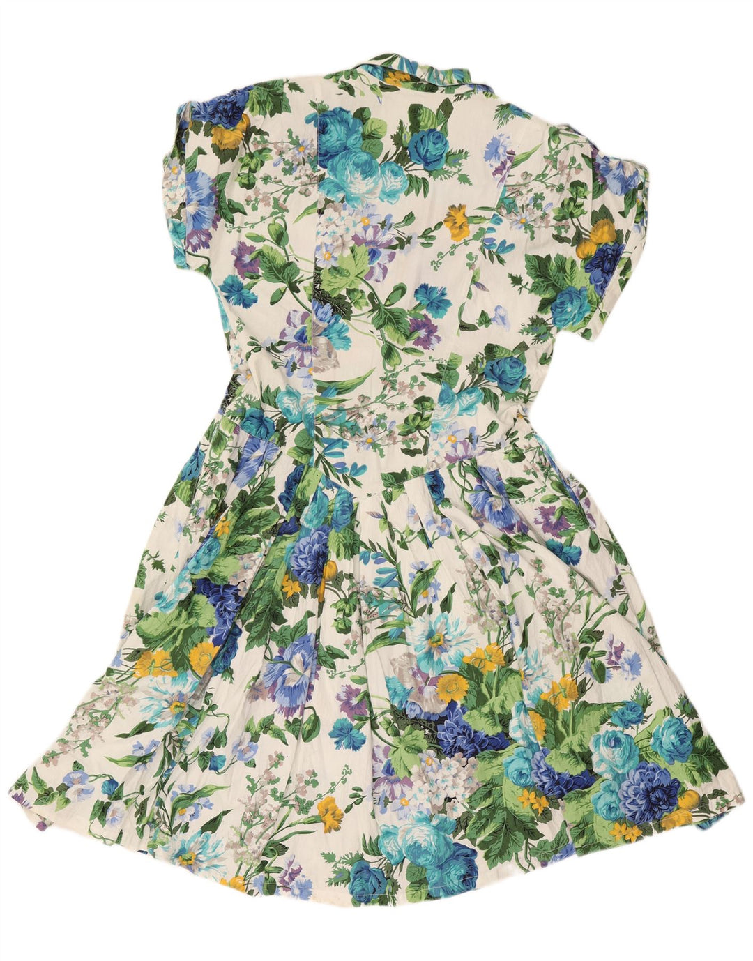 Express Kvinder A-Line Kjole UK 14 Large White Floral